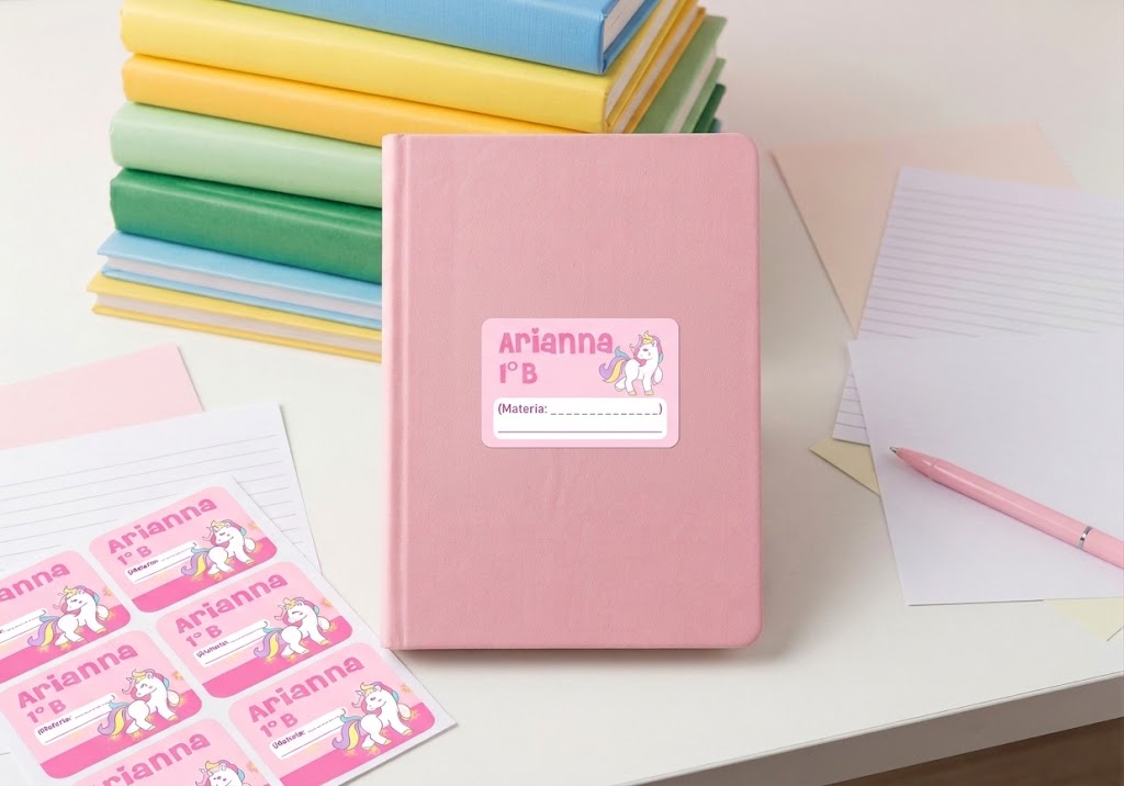 Set Etichette per Quaderni e Libri (20 pezzi)